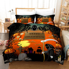 Halloween Pumpkin #4 Duvet Cover Quilt Cover Pillowcase Bedding Set