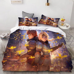 How to Train Your Dragon Hiccup #30 Duvet Cover Quilt Cover Pillowcase Bedding Set Bed Linen