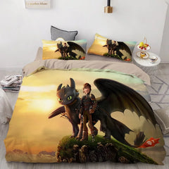 How to Train Your Dragon Hiccup #31 Duvet Cover Quilt Cover Pillowcase Bedding Set Bed Linen