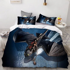 How to Train Your Dragon Hiccup #32 Duvet Cover Quilt Cover Pillowcase Bedding Set Bed Linen