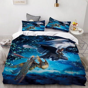 How to Train Your Dragon Hiccup #38 Duvet Cover Quilt Cover Pillowcase Bedding Set Bed Linen