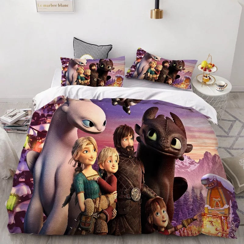 How to Train Your Dragon Hiccup #41 Duvet Cover Quilt Cover Pillowcase Bedding Set Bed Linen