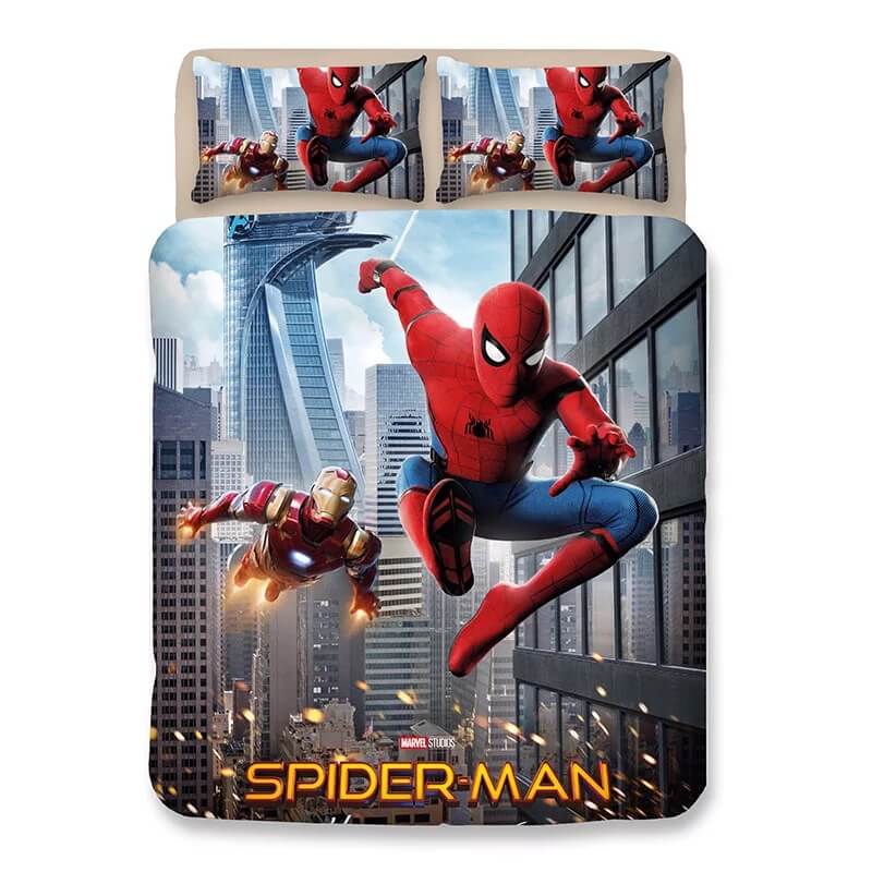 Spider Man Far From Home Peter Parker #3 Duvet Cover Quilt Cover Pillowcase Bedding Set