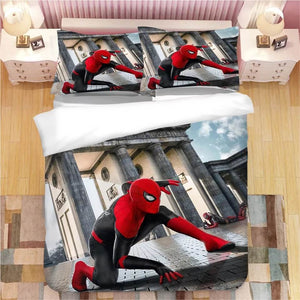 Spider Man Far From Home Peter Parker #7 Duvet Cover Quilt Cover Pillowcase Bedding Set