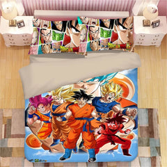 Dragon Ball Z Son Goku #1 Duvet Cover Quilt Cover Pillowcase Bedding Set