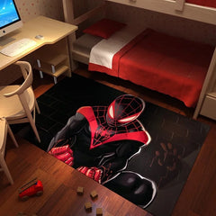 Spider Man Into the Spider Verse Miles Morales Cosplay Carpet Living Room Bedroom Bathroom Mat