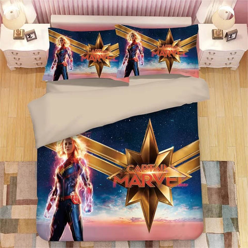 Captain Marvel Carol Danvers#6 Duvet Cover Quilt Cover Pillowcase Bedding Set