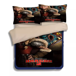 How to Train Your Dragon #7 Duvet Cover Quilt Cover Pillowcase Bedding Set Bed Linen