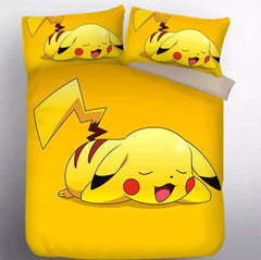 Pokemon Pikachu #2 Duvet Cover Quilt Cover Pillowcase Bedding Set