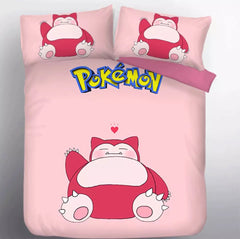 Pokemon Snorlax #8 Duvet Cover Quilt Cover Pillowcase Bedding Set