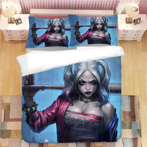 DC Harley Quinn#2 Duvet Cover Quilt Cover Pillowcase Bedding Set Bed Linen