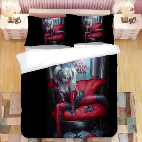DC Harley Quinn#3 Duvet Cover Quilt Cover Pillowcase Bedding Set Bed Linen