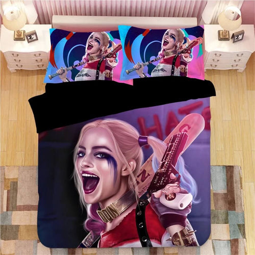 DC Harley Quinn#14 Duvet Cover Quilt Cover Pillowcase Bedding Set Bed Linen
