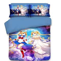 Sailor Moon #4 Duvet Cover Quilt Cover Pillowcase Bedding Set Bed Linen Home Decor