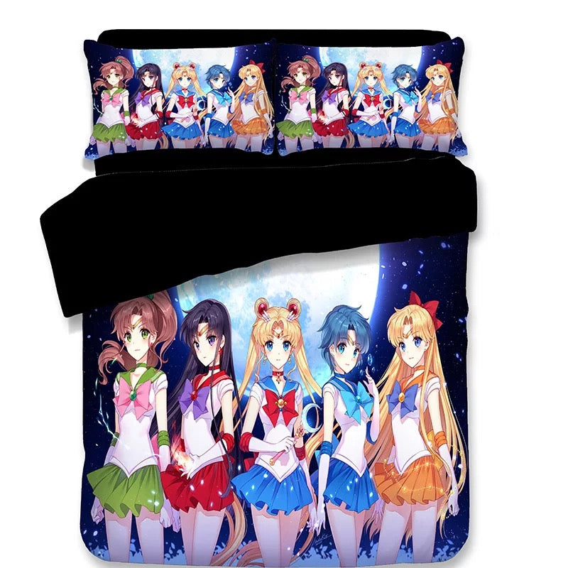 Sailor Moon #7 Duvet Cover Quilt Cover Pillowcase Bedding Set Bed Linen Home Decor
