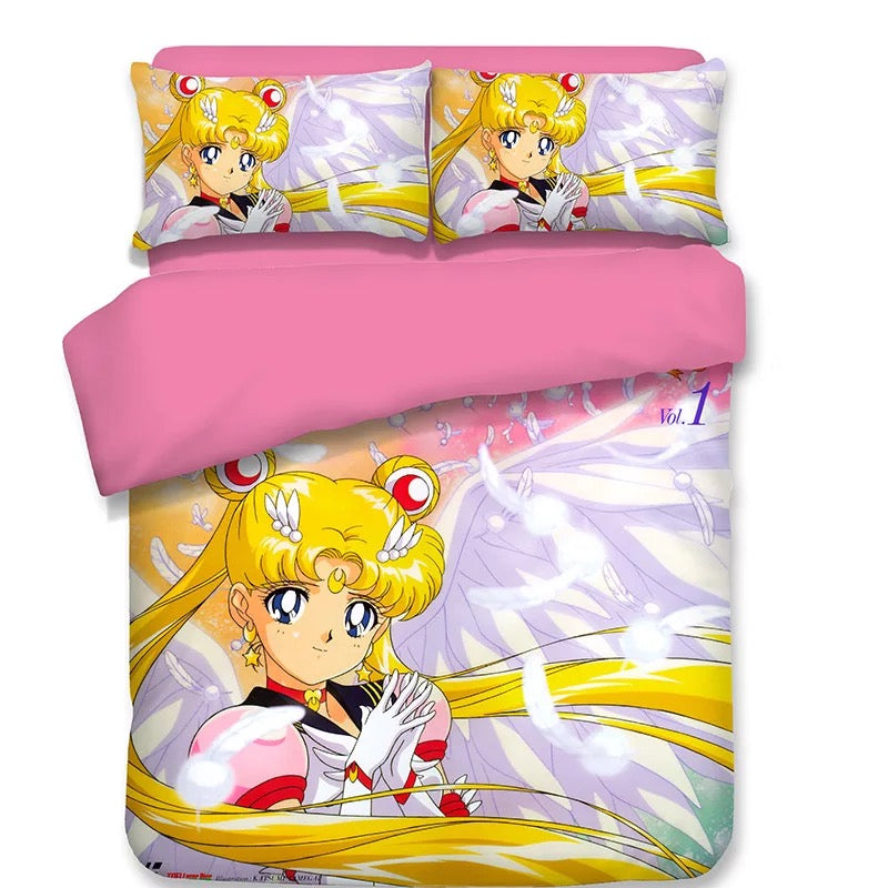 Sailor Moon #8 Duvet Cover Quilt Cover Pillowcase Bedding Set Bed Linen Home Decor