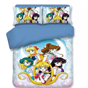 Sailor Moon #13 Duvet Cover Quilt Cover Pillowcase Bedding Set Bed Linen Home Decor