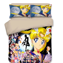 Sailor Moon #17  Duvet Cover Quilt Cover Pillowcase Bedding Set Bed Linen Home Decor