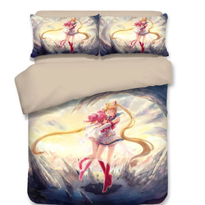 Sailor Moon #18 Duvet Cover Quilt Cover Pillowcase Bedding Set Bed Linen Home Decor