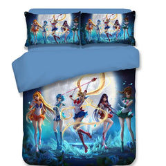 Sailor Moon #21 Duvet Cover Quilt Cover Pillowcase Bedding Set Bed Linen Home Decor