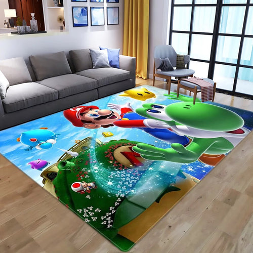 Super Mario Bros #1 Graphic Carpet Living Room Bedroom Sofa Mat Door Mat Kitchen Bathroom Mat for Home Decoration