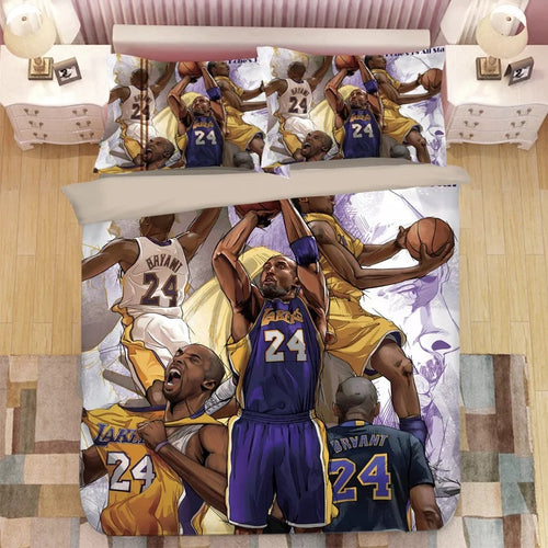 Black Mamba Basketball Kobe #7 Duvet Cover Quilt Cover Pillowcase Bedding Set Bed Linen Home Decor