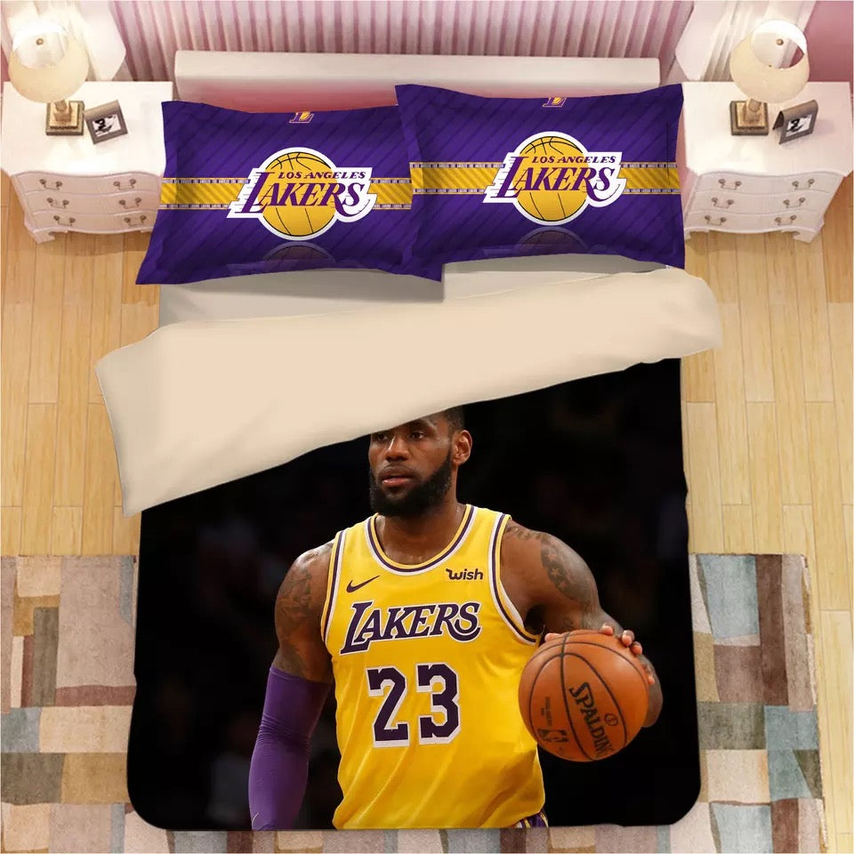 Basketball Lakers James Basketball #8 Duvet Cover Quilt Cover Pillowcase Bedding Set Bed Linen Home Decor