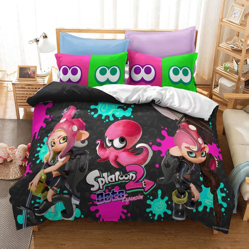 Splatoon #13 Duvet Cover Quilt Cover Pillowcase Bedding Set