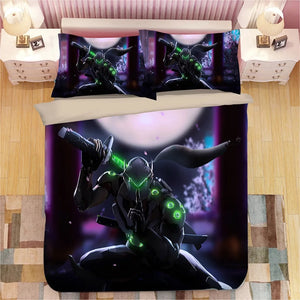 Game Overwatch Genji #15 Duvet Cover Quilt Cover Pillowcase Bedding Set Bed Linen Home Decor