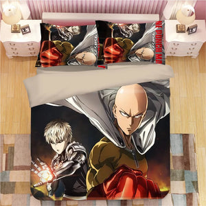 One Punch Man #3 Duvet Cover Quilt Cover Pillowcase Bedding Set Bed Linen Home Decor