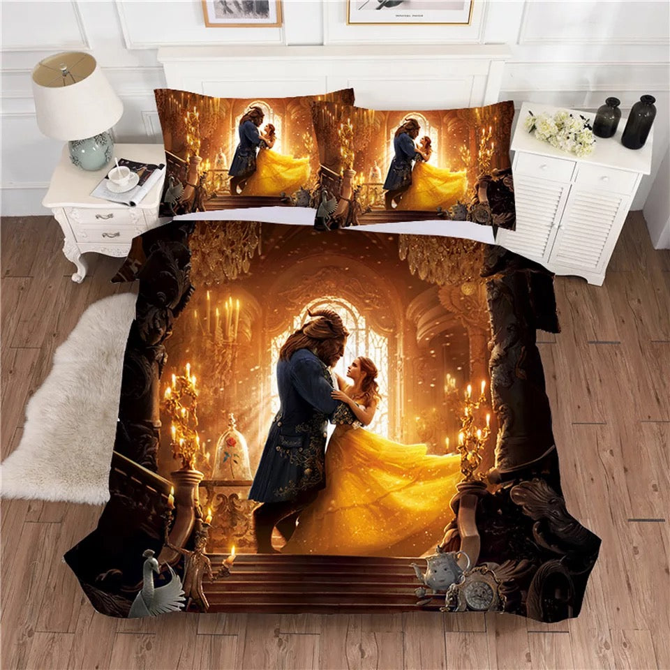 Beauty and the Beast #1 Duvet Cover Quilt Cover Pillowcase Bedding Set Bed Linen Home Decor