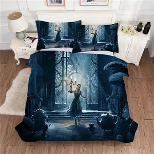 Beauty and the Beast #2 Duvet Cover Quilt Cover Pillowcase Bedding Set Bed Linen Home Decor