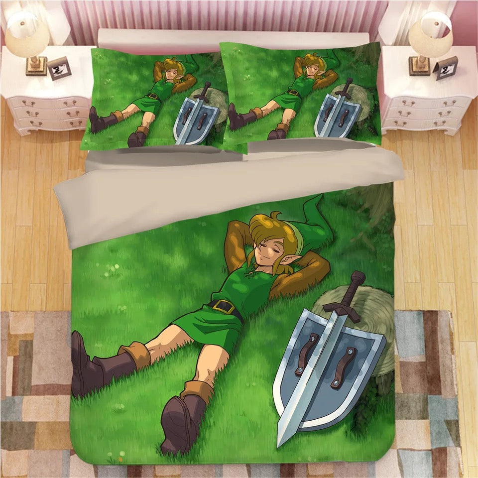 The Legend of Zelda Link #6 Duvet Cover Quilt Cover Pillowcase Bedding Set Bed Linen Home Decor