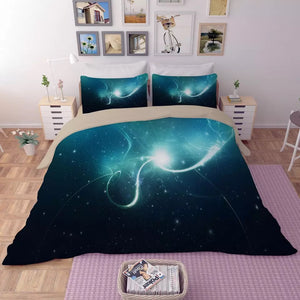 Universe Outer Space Themed Galaxy #4 Duvet Cover Quilt Cover Pillowcase Bedding Set Bed Linen Home Decor