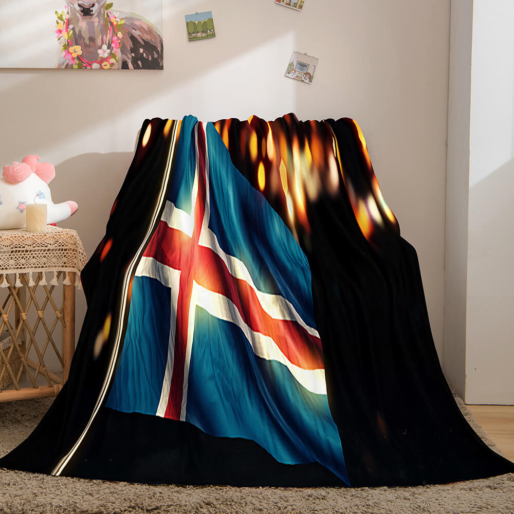 2024 NEW Famous Country National Flag Flannel Fleece Throw Blanket Bedding Sets