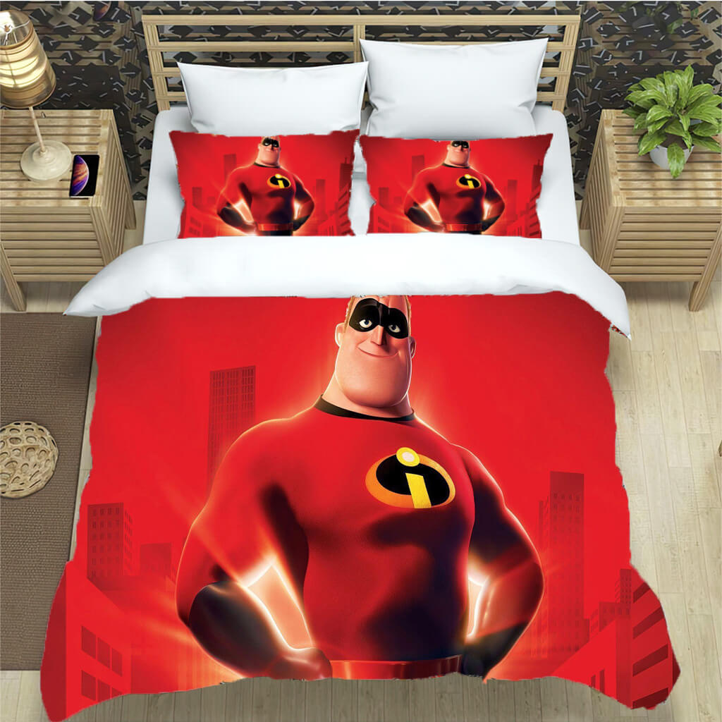 2024 NEW Incredibles Bedding Set Pattern Quilt Cover Without Filler