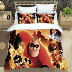 2024 NEW Incredibles Bedding Set Pattern Quilt Cover Without Filler