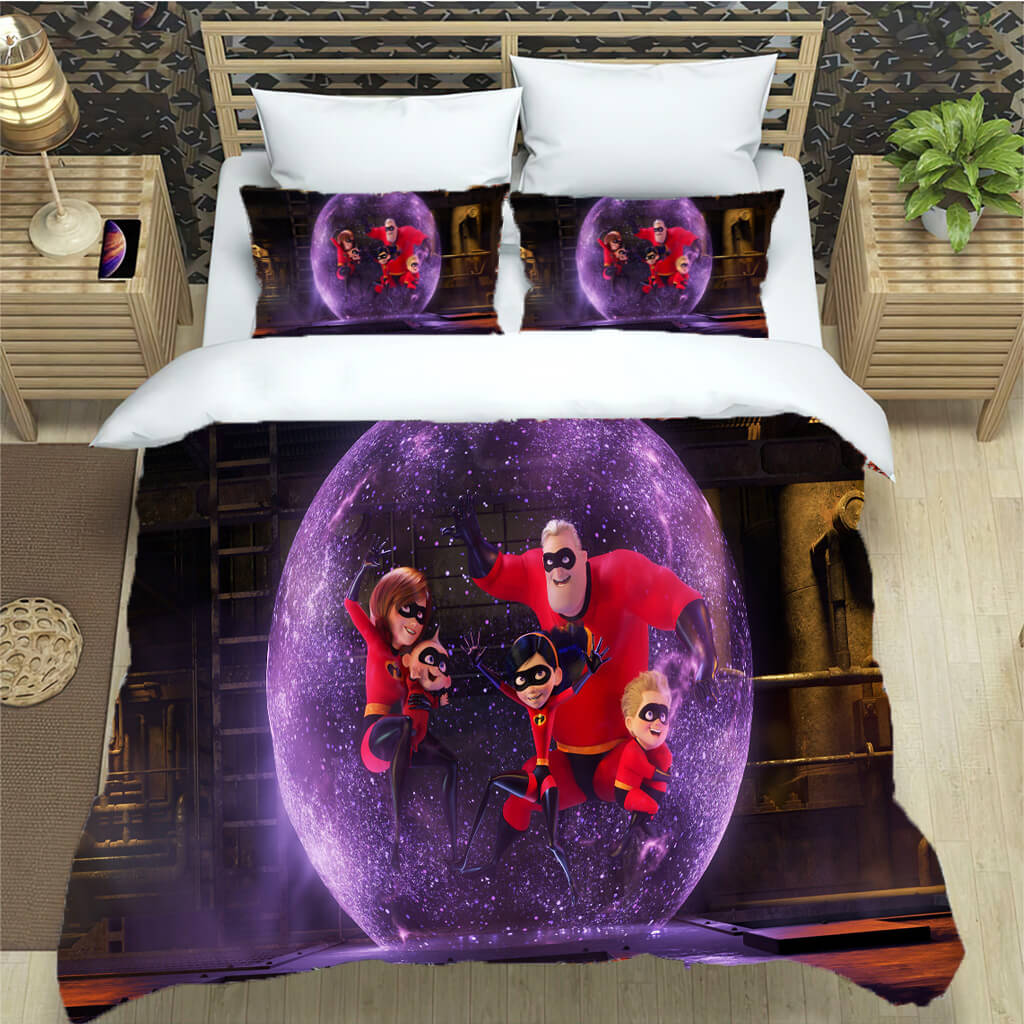 2024 NEW Incredibles Bedding Set Pattern Quilt Cover Without Filler