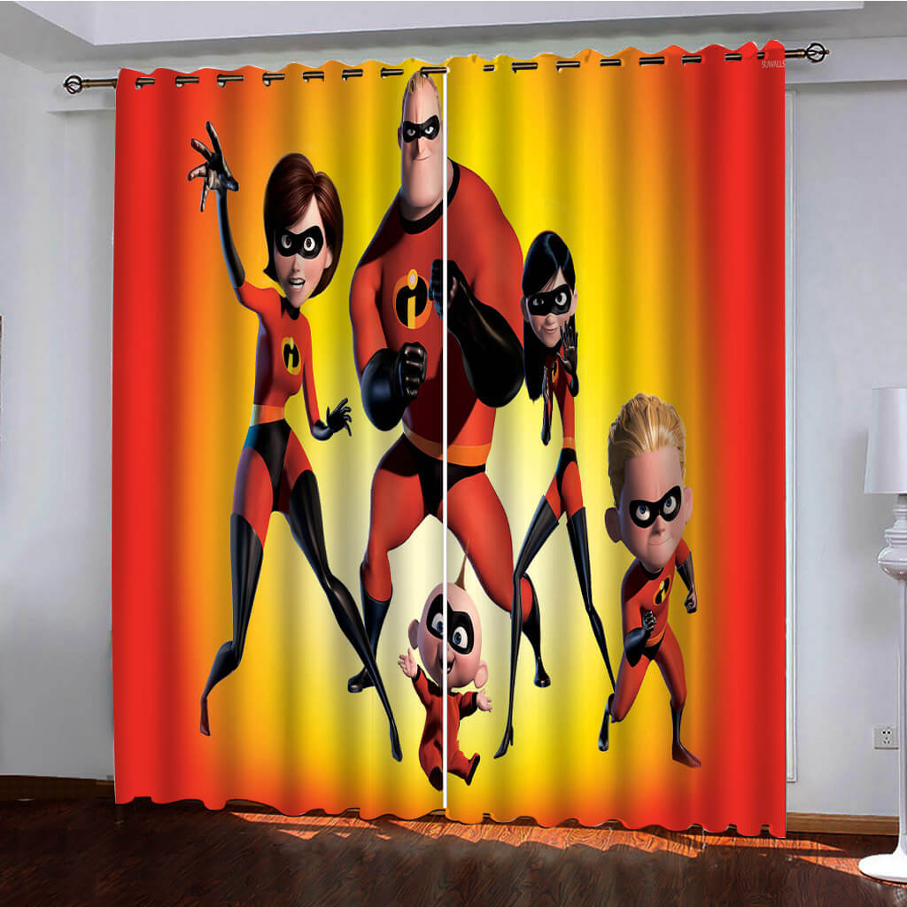 2024 NEW Incredibles Curtains Pattern Blackout Window Drapes