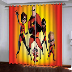 2024 NEW Incredibles Curtains Pattern Blackout Window Drapes