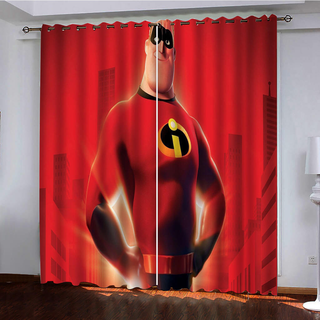 2024 NEW Incredibles Curtains Pattern Blackout Window Drapes