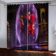 2024 NEW Incredibles Curtains Pattern Blackout Window Drapes