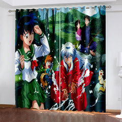 2024 NEW Inuyasha Curtains Blackout Window Drapes