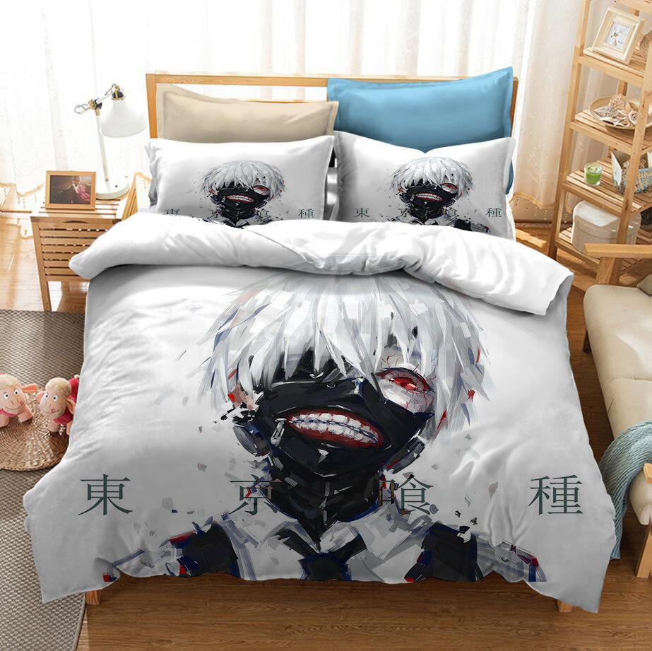 Tokyo Ghoul Kaneki Ken #21 Duvet Cover Quilt Cover Pillowcase Bedding Set