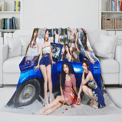 2024 NEW JYP Ent Twice 10th Taste of Love Album Flannel Blanket Bedding Sets