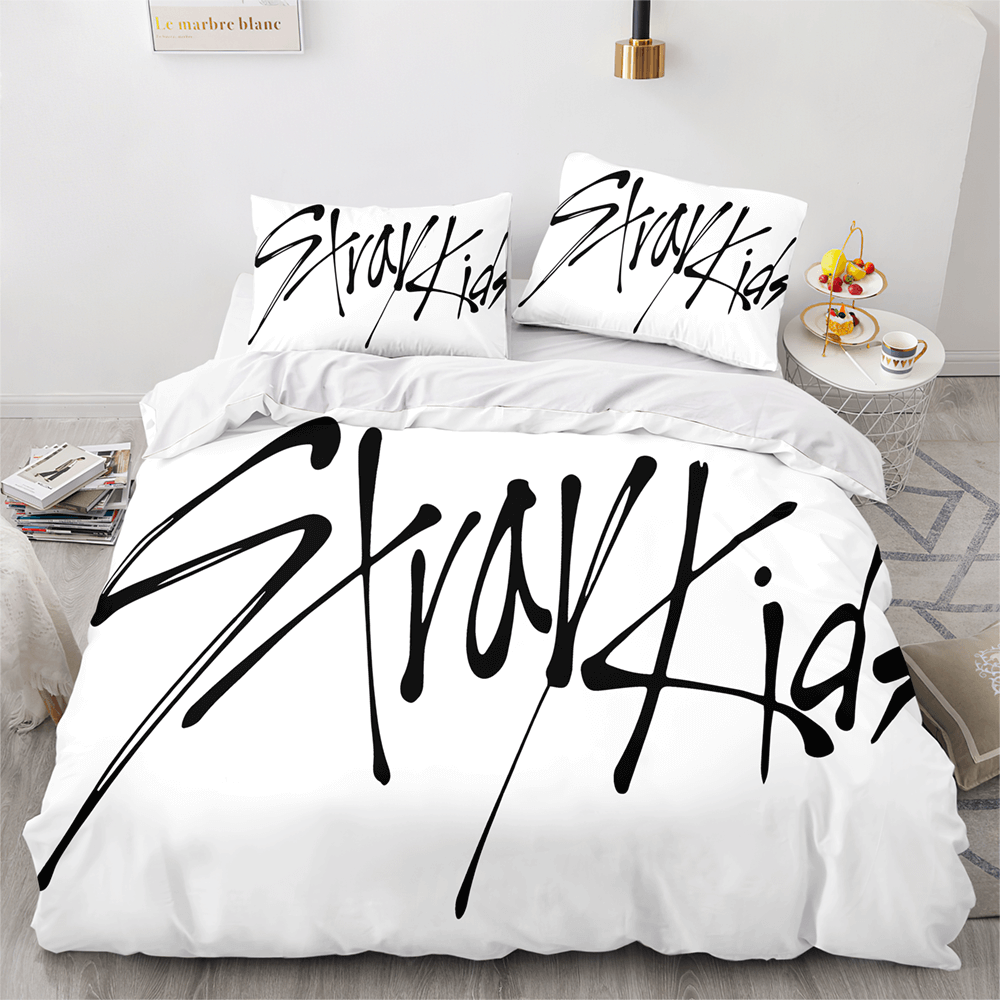 2026 NEW JYP Stray Kids Cosplay Soft Bedding Sets Quilt Covers Without Filler