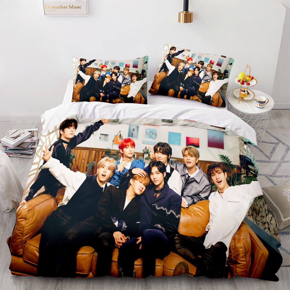 2026 NEW JYP Stray Kids Cosplay Soft Bedding Sets Quilt Covers Without Filler