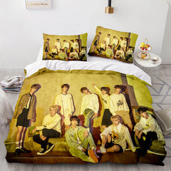 2024 NEW JYP Stray Kids Cosplay Soft Bedding Sets Quilt Covers Without Filler