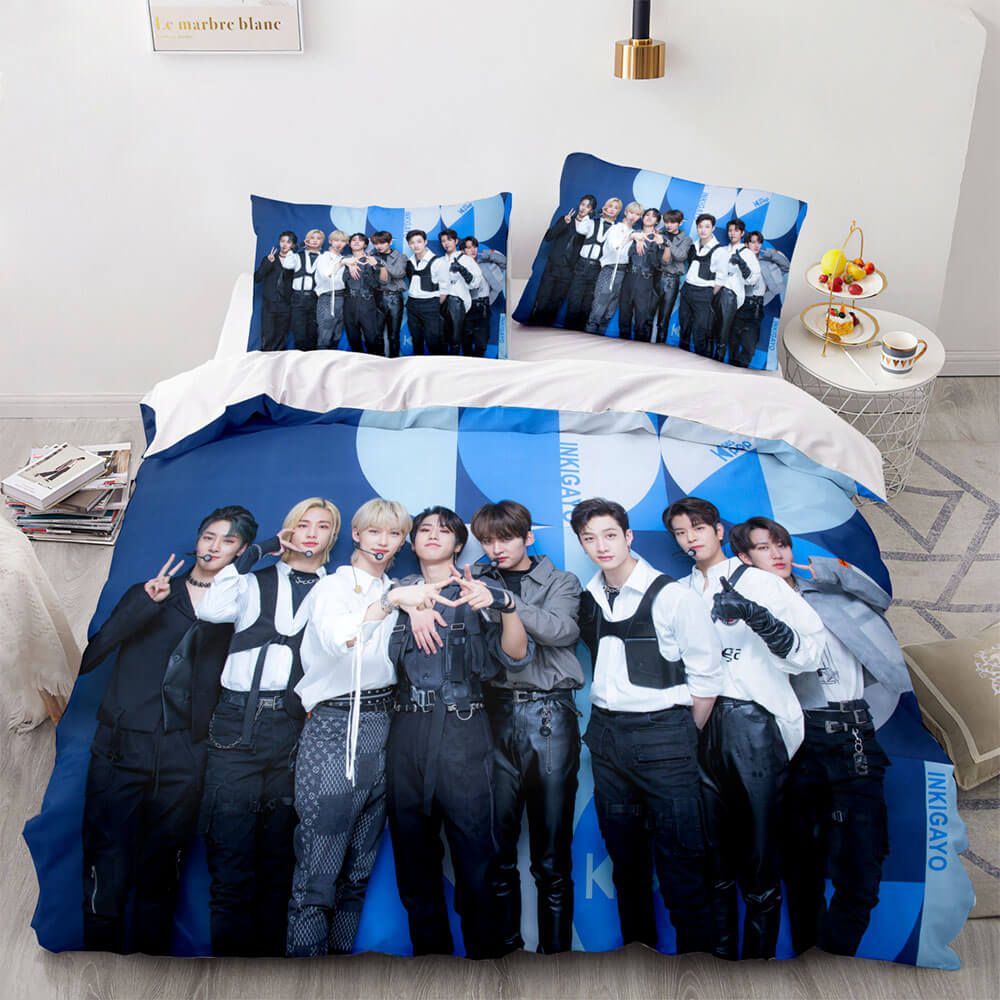 2026 NEW JYP Stray Kids Cosplay Soft Bedding Sets Quilt Covers Without Filler
