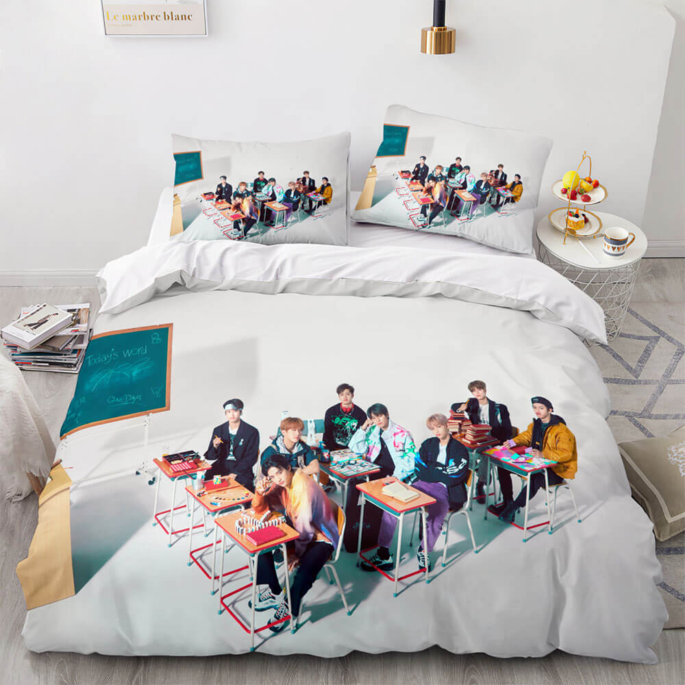 2026 NEW JYP Stray Kids Cosplay Soft Bedding Sets Quilt Covers Without Filler